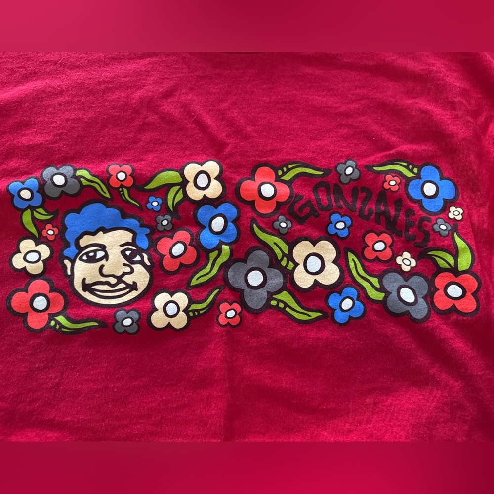 Krooked Mark Gonzales Gonz N Roses T-shirt